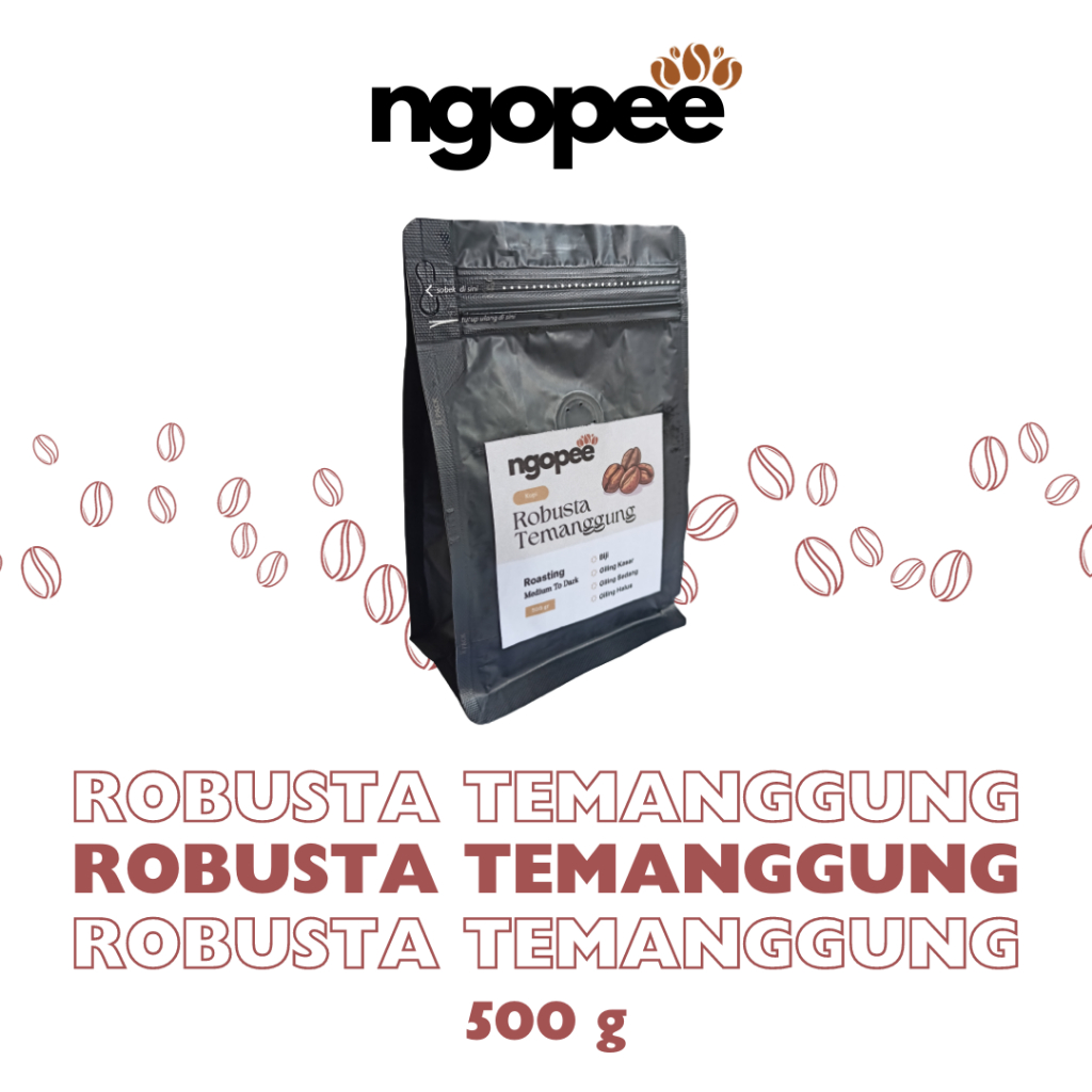 

Kopi Robusta Temanggung / Temanggung Robusta Coffee 500 gr