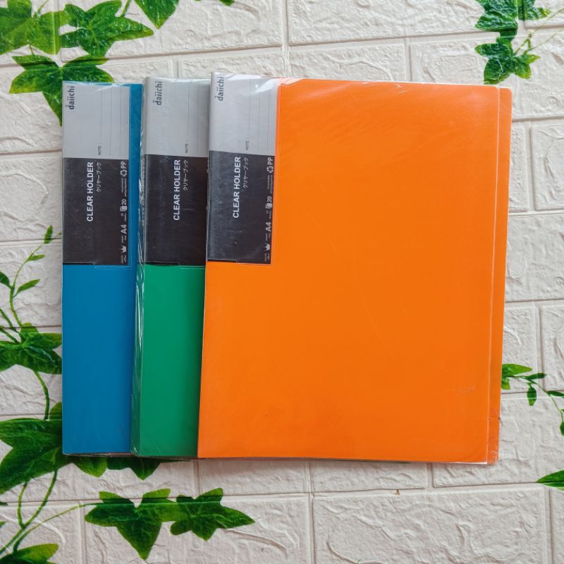 

DAIICHI ProFile Clear File Holder DOF06A4 Ukuran A4 isi 20 Pockets