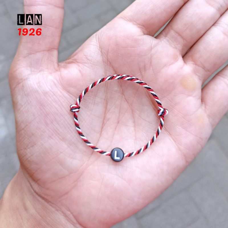 Gelang tridatu bayi/balita original premium inisial huruf A-Z