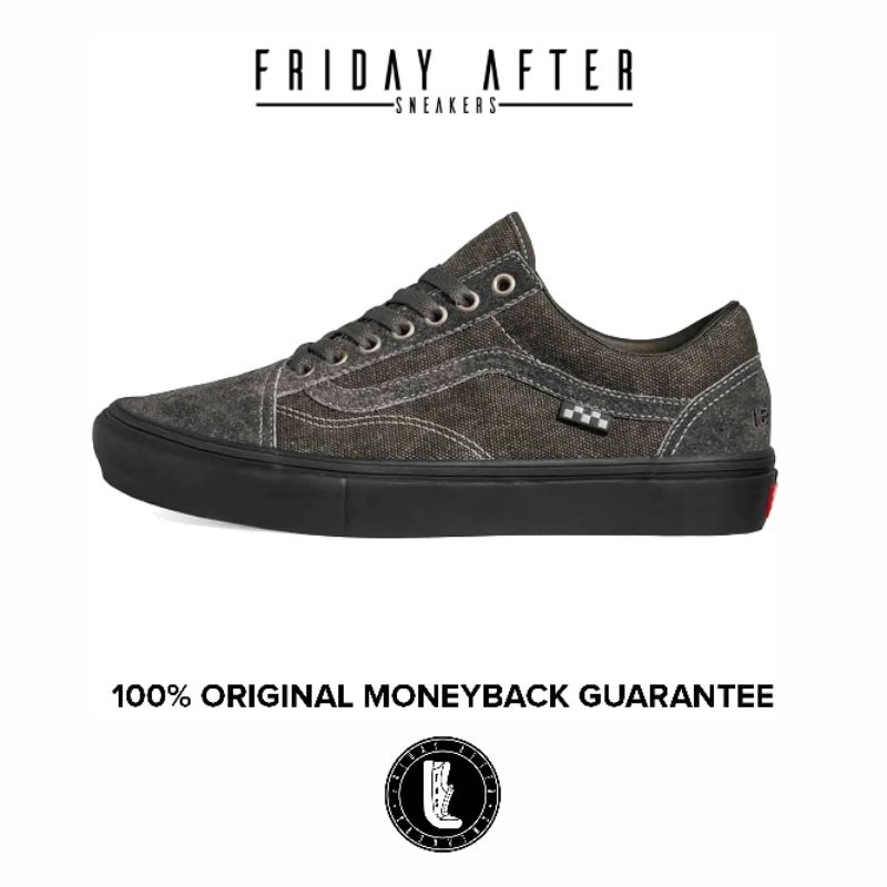 Sepatu Sneakers Pria Vans Skate Pro Old Skool x Quasi Asphalt Original Resmi