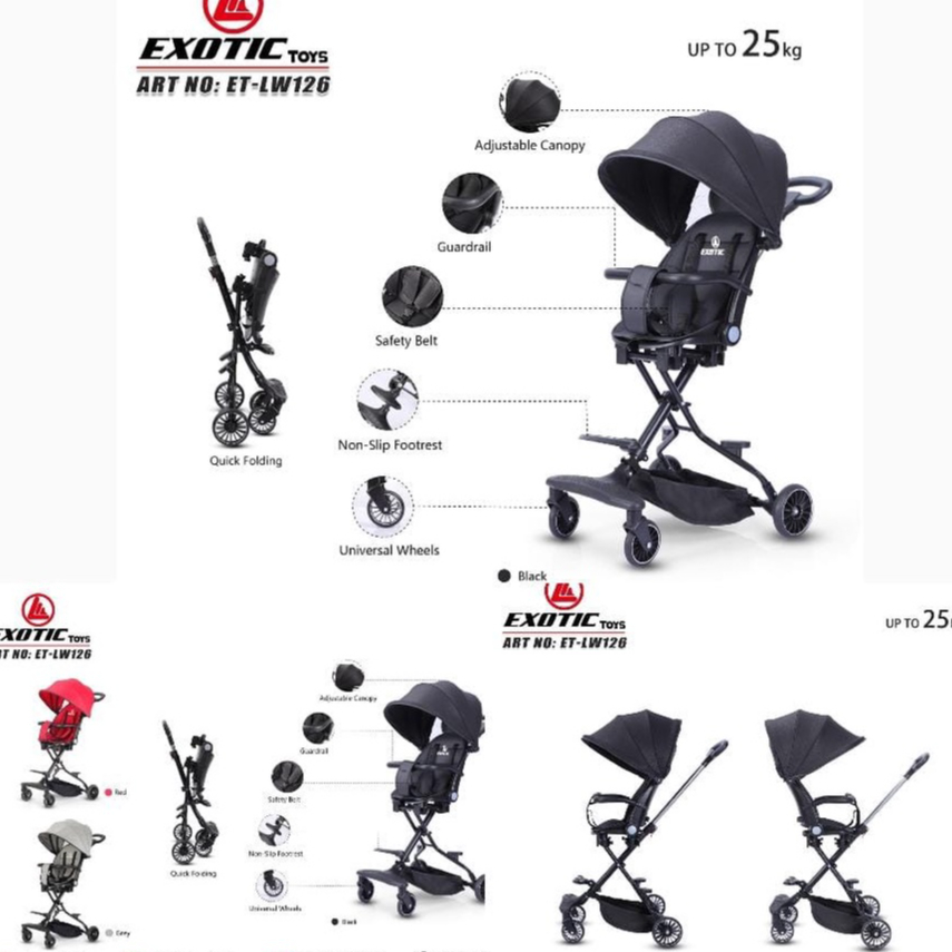 (FREE KARDUS BUBBLE WRAP)Magic Stroller  kereta anak EXOTIC Lw 126,LW 211,LW 121,LW 120,,Baobaohao V