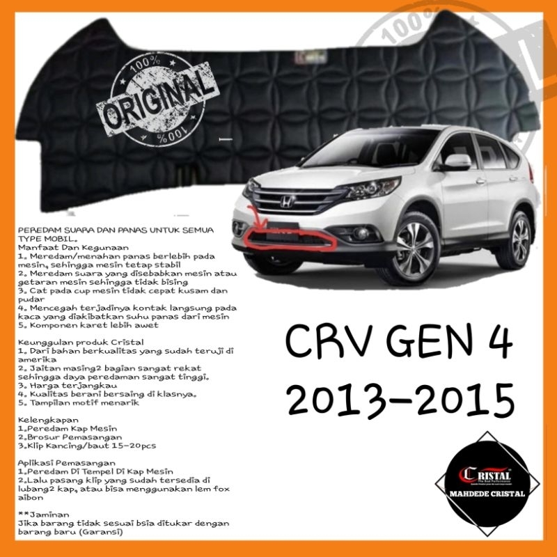 Peredam Kap Mesin Mobil Crv Gen 4 2013-2015