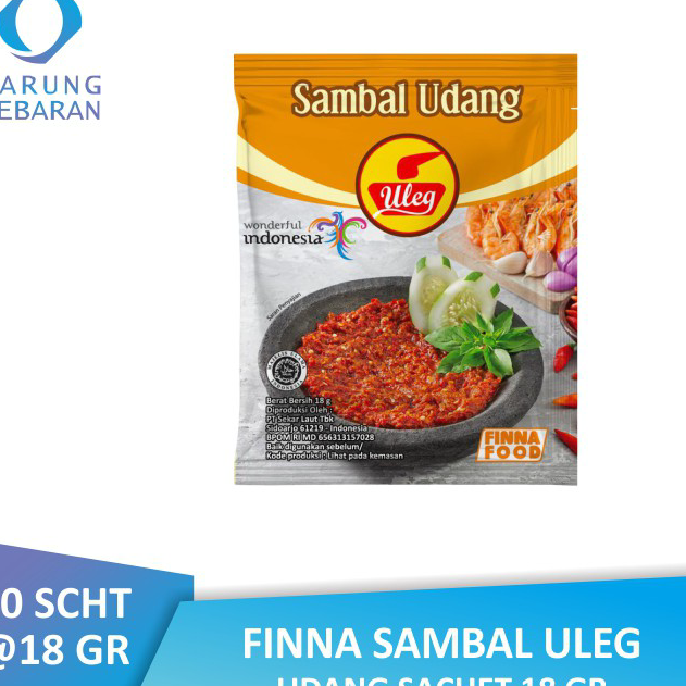 

Promo Finna Sambal Uleg Udang Sachet ➧✾