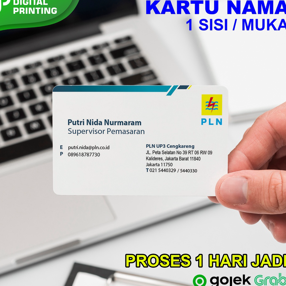 

Murah Banget Cetak Kartu Nama Langsung Jadi Murah 1 sisi / Name Card / Business Card