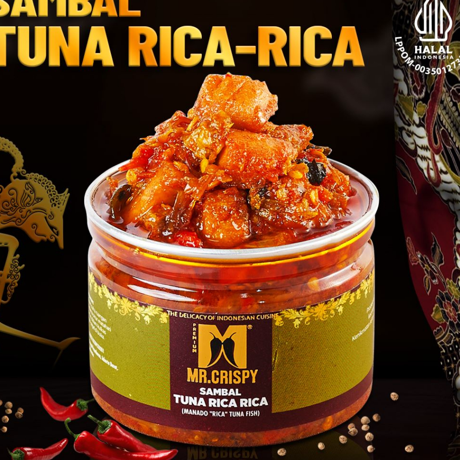 

Ready Stock Sambal Tuna Rica Manado/Sambel Mr.Crispy