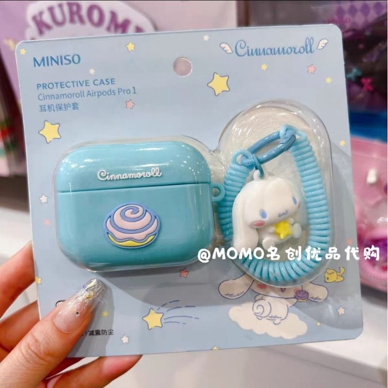 Case Casing Airpods Pro 1 ORI Miniso Sanrio Karakter Cinnamoroll