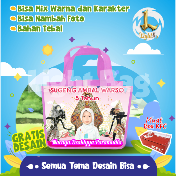 

TAS SOUVENIR ULTAH WAYANG CUSTOM / TAS SOUVENIR PREMIUM / GRATIS DESAIN / BONUS FOTO ANAK / GOODIE BAG CUTE WAYANG / TAS ULANG TAHUN WAYANG / TAS ULTAH CUSTOM / TAS SOUVENIR 2 HARI JADI / TAS ULTAH / TAS ULANG TAHUN / BISA TAMBAH FOTO ANAK