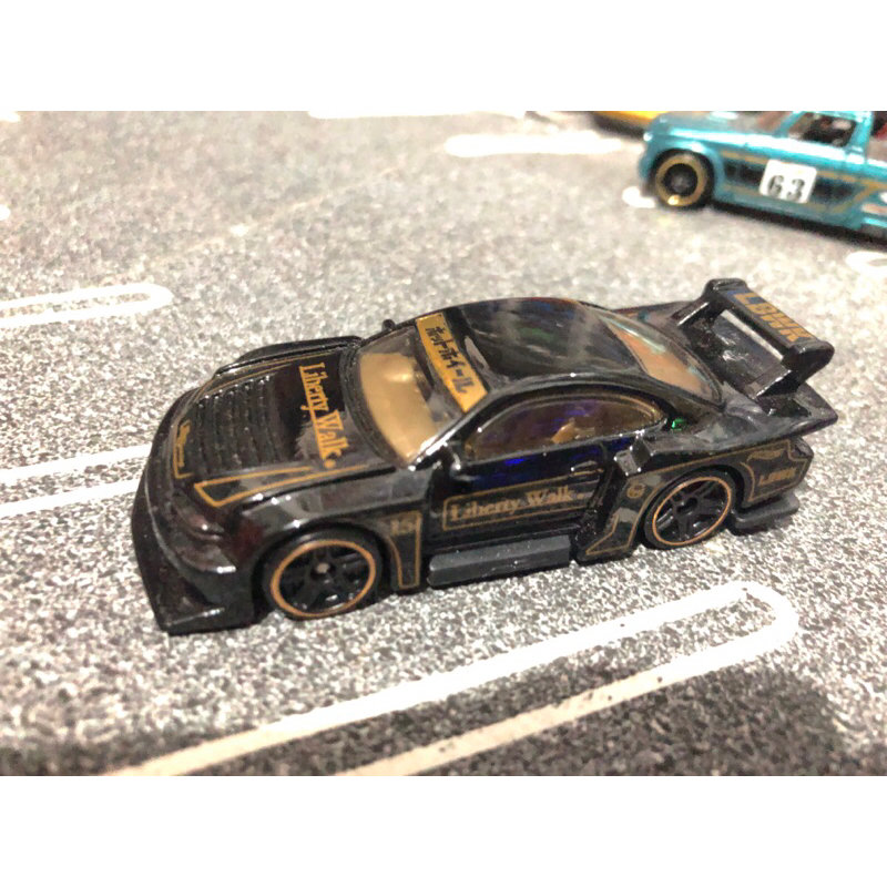 HOTWHEELS LOOSE NISSAN SILVIA S15 lbwk hitam, lancer evolution, dodge challenger, dodge charger fast