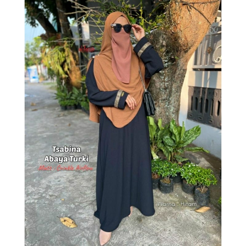 [Bisa COD] TSABINA ABAYA TURKI | ABAYA ONLY | GAMIS MUSLIMAH | BAJU MUSLIM GROSIR | GAMIS ALFARIS | 