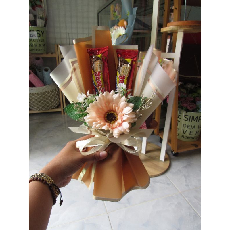 

Buket Coklat Mini / Buket Beng Beng Ukuran Sedang