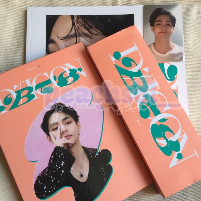 V Binder BTS Photobook Photocard Dicon Mini 102 Edition BTS Namjoon Jin Suga Jhope Jimin V Baju Puti