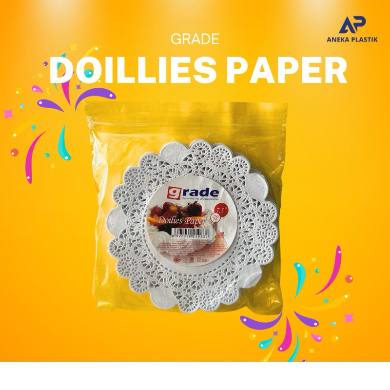 KERTAS ALAS DOILIES PAPER 7.5” CHEFFY ISI 100 LEMBAR