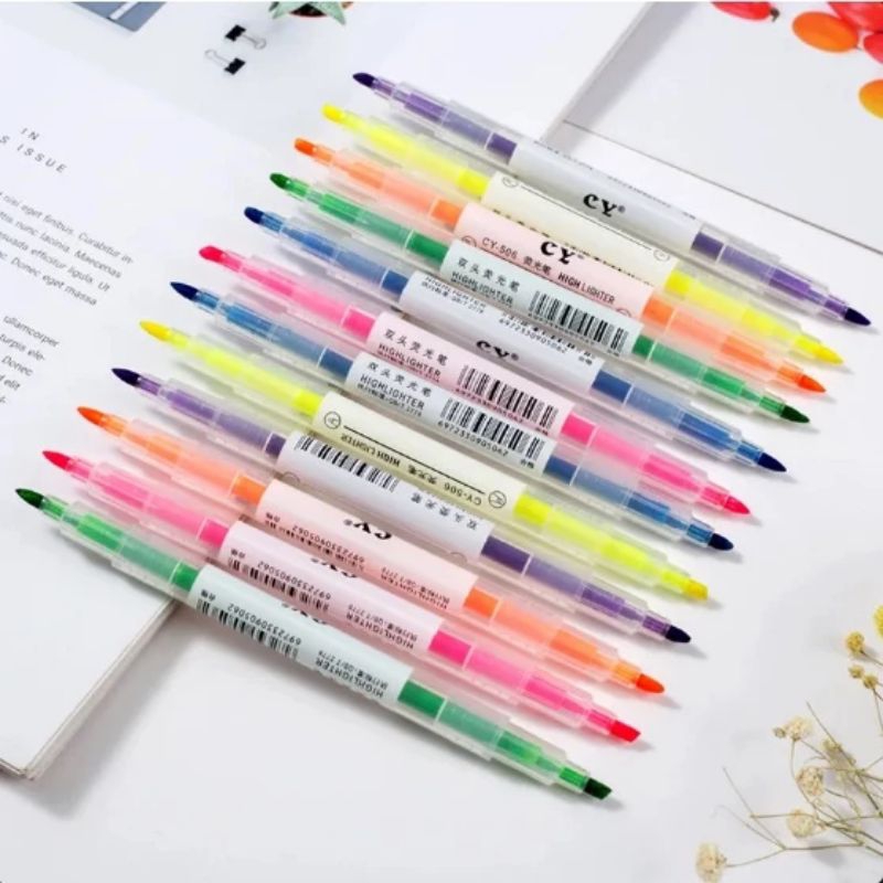 

Highlighter Stabilo Dual Tip Warna Warni Isi 6pcs
