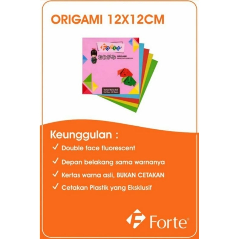 

Origami/Kertas Lipat/Forte semua ukuran