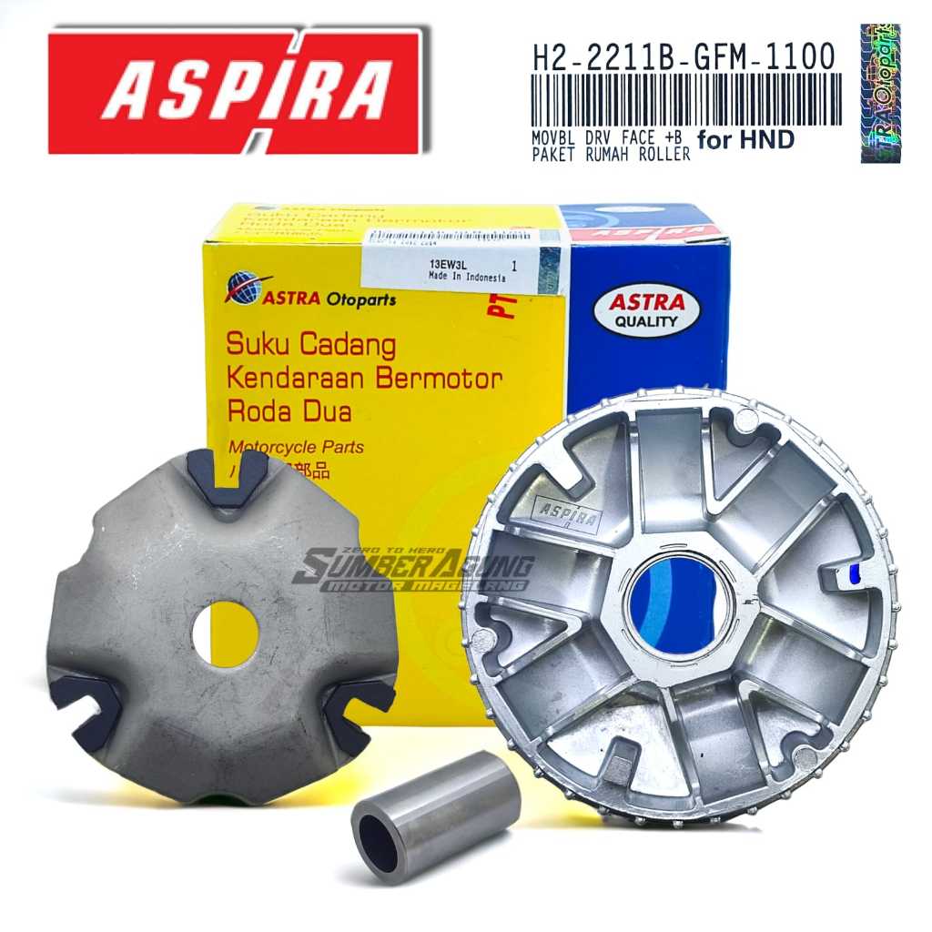 PAKET RUMAH ROLLER SET BEAT FI VARIO 110 FI SPACY FI ORI ASPIRA H2-2211B-GFM-1100