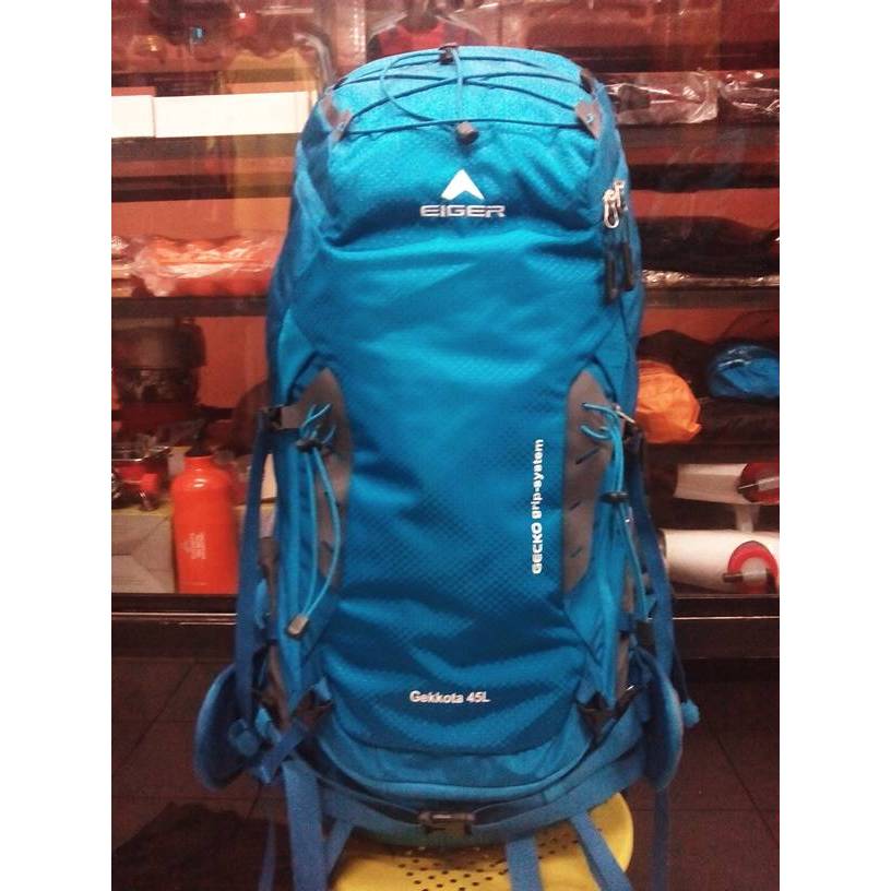 Tas Ransel Keril Tas Hiking/Gunung Eiger Gekkota 45L 1264 blue Original