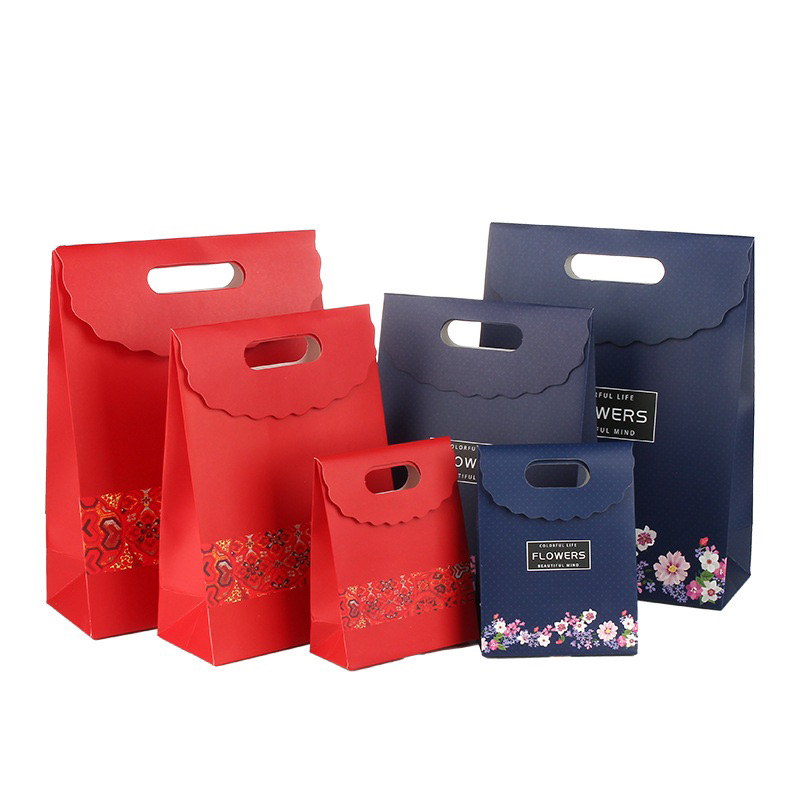 

[Delunashop] DL1167S Paper Bag motif bunga Paper Bag ada tutup bunga tas kertas baju tas ulang tahun souvenir pembungkus kado valentines imlek