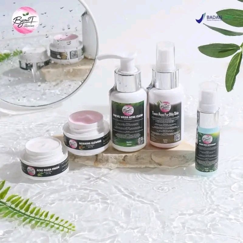 PAKET BYOUT ACNE CLEAR CREAM JERAWAT PARAH MERADANG BOPENG ORI BPOM KRIM