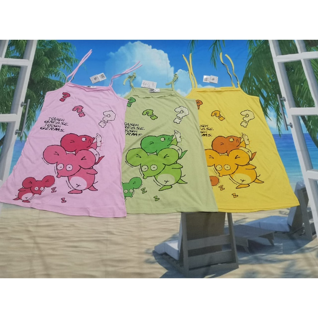 DASTER BABYDOLL YUKENSI motif 8889 // baju tidur modern wanita kekinian