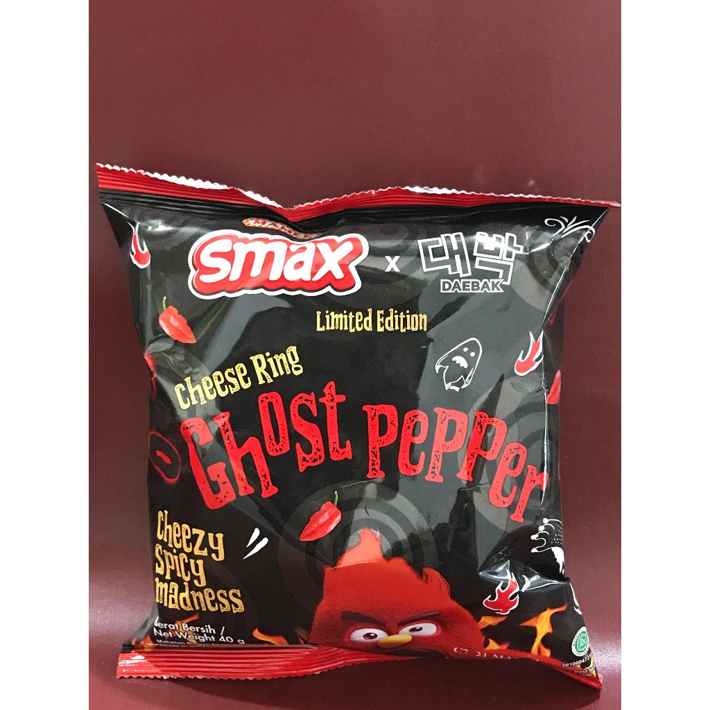 

Smax Ring Ghost Pepper Cheese 40g - Ring Snack Rasa Keju Pedas Ghost Pepper