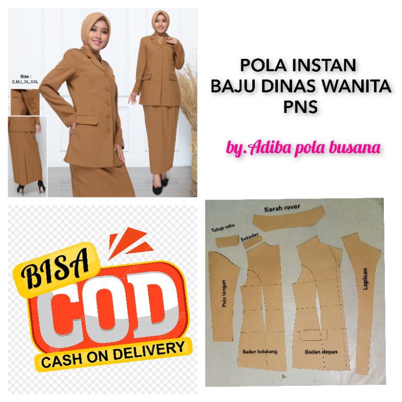 pola baju dinas wanita pola baju keki pola baju guru pola baju pns