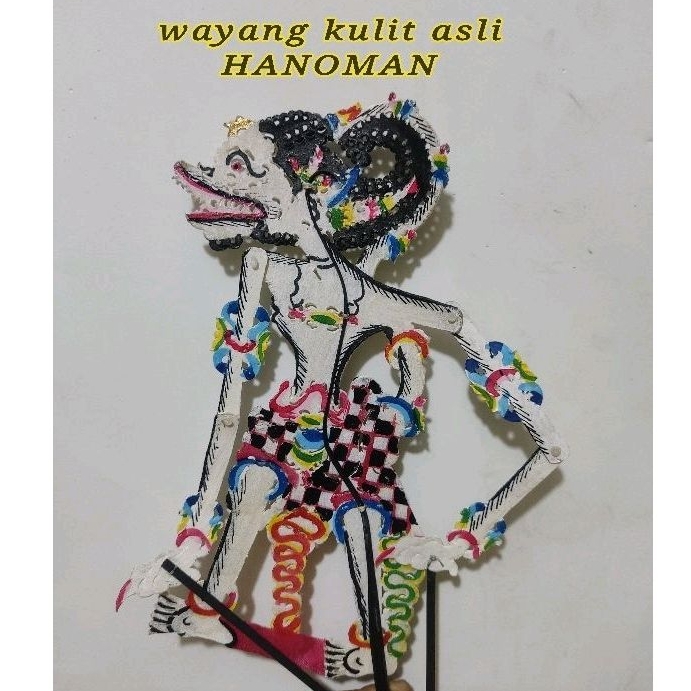wayang kulit asli karakter hanoman