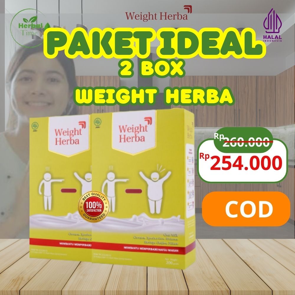

[ 2 Box ] Weight Herba Susu Etawa - Susu Penggemuk Badan Tanpa Gula & Tanpa Olahraga Perlancar Saluran Pencernaan & Aman Bagi lambung & susu penambah berat badan & Rendah Gula & Susu Bubuk & weight herba & penggemuk badan & susu penggemuk rendah gula