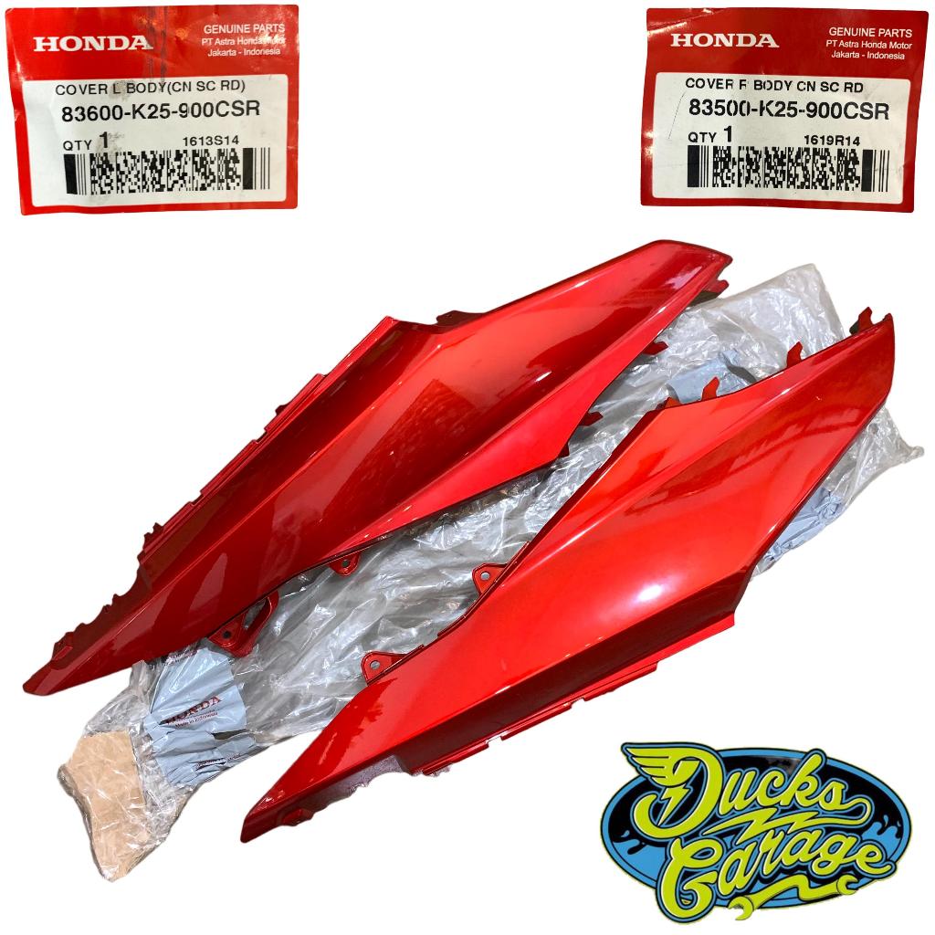 83500-K25-900CSR / 83600-K25-900CSR Cover Body Samping Set Kiri Kanan Honda Beat Fi CBS Original Mar
