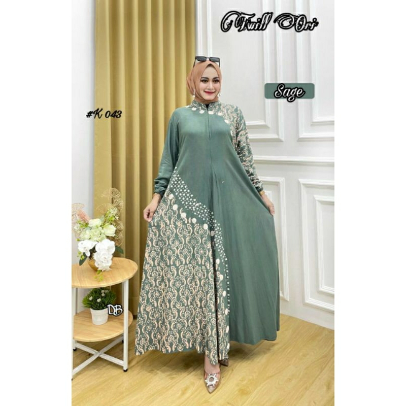 gamis twill original klok A cap malaman