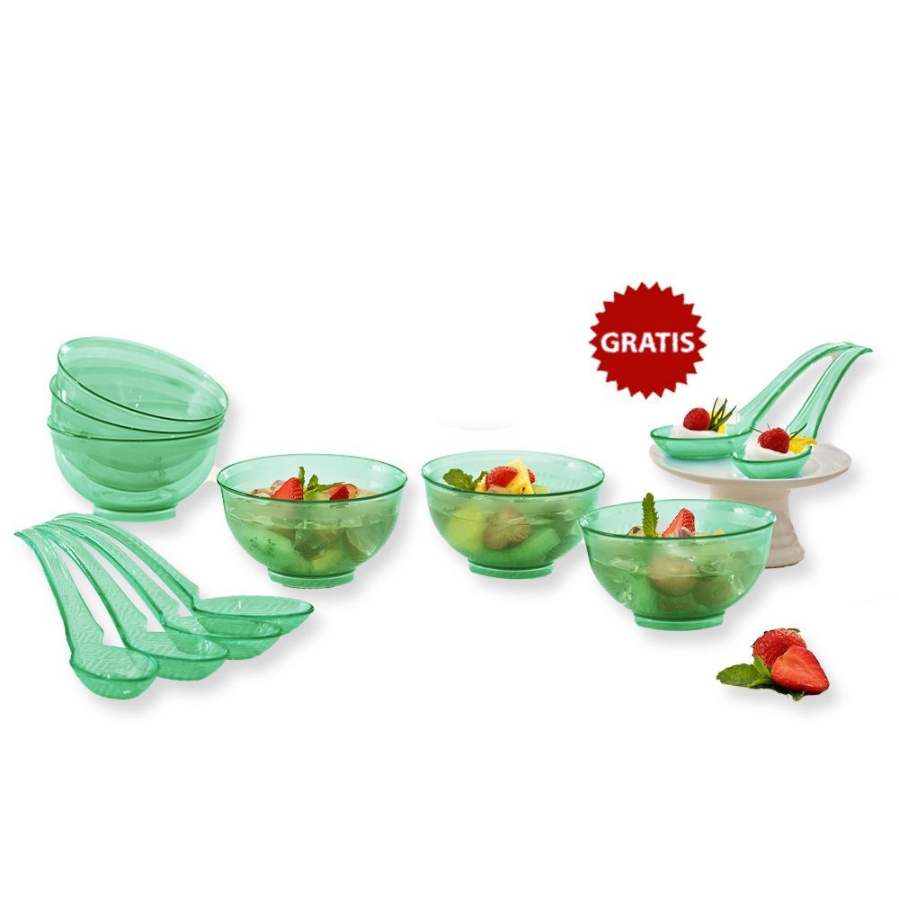 Tupperware Lotus Personal Bowl ECER 1pcs free spoon 1pcs