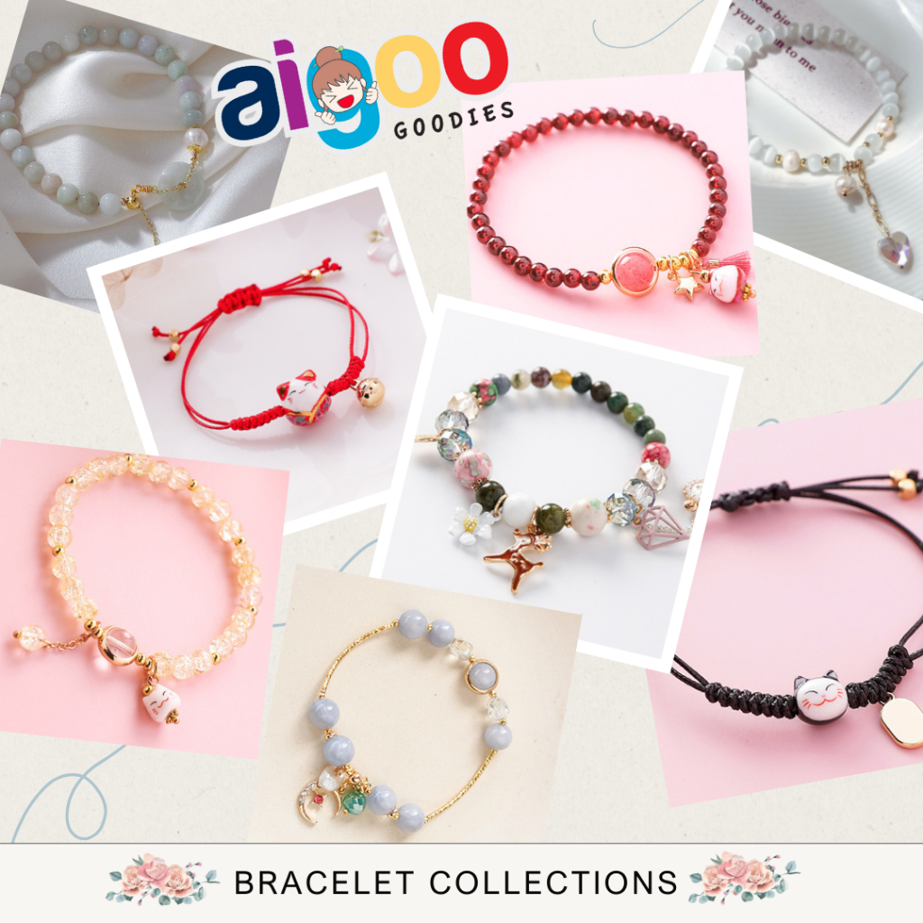 LUCKY CHARM BRACELET / LUCKY CAT BRACELET / GELANG CHARM LUCKY CAT / GELANG CHARM KEBERUNTUNGAN / GE