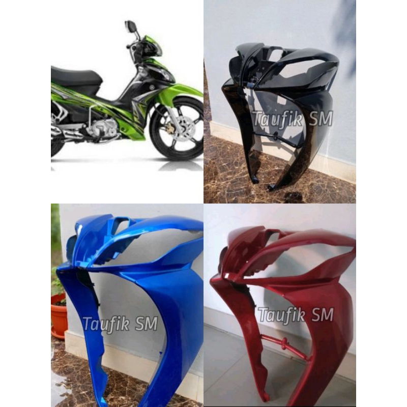 COD caver bodi depan tamng depan dudukan sen depan Yamaha Jupiter z 2010 Jupiter roabt warna hitam b
