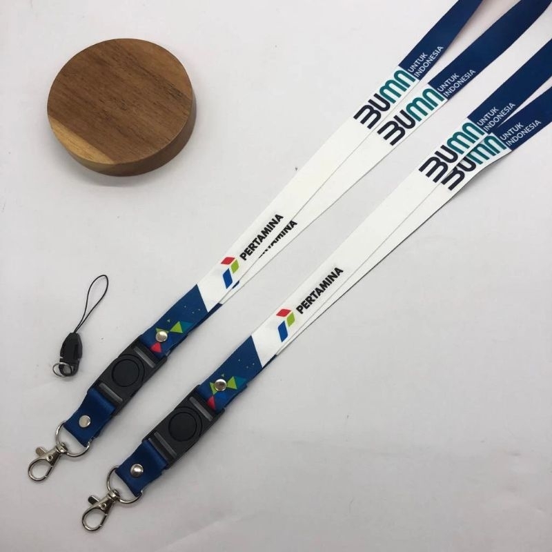 

PERTAMINA Lanyard ,Tali ID card PT pertamina printing digital 2 sisi