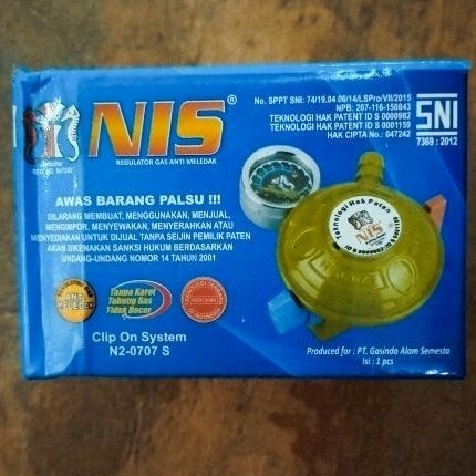 NIS Regulator Gas Double Lock