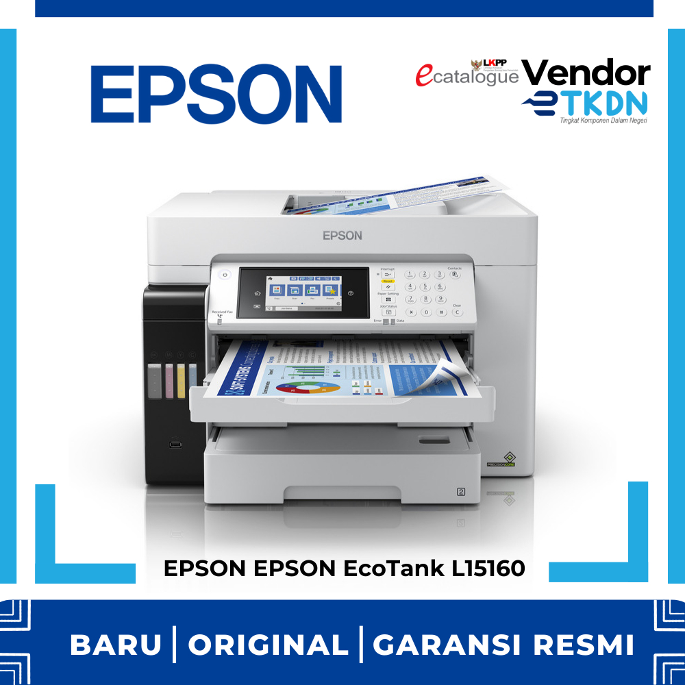 Epson EcoTank L15160 Printer Ink Tank All-in-One Dupleks Wi-Fi A3