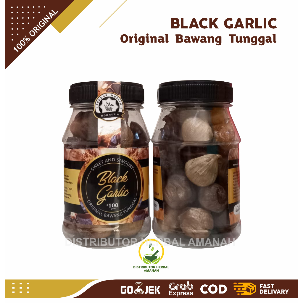 

Bawang Hitam Tunggal Black Garlic