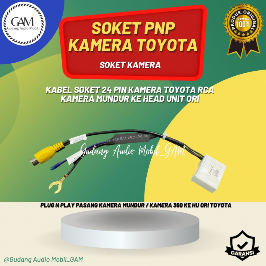 SOKET STEP DOWN KAMERA MUNDUR KAMERA  TOYOTA