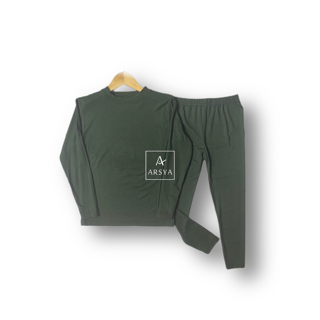Baju Setelan Manset Anak Warna ( Army ) Manset Anak Usia 1-12 Tahun / Manset Anak Perempuan / Manset