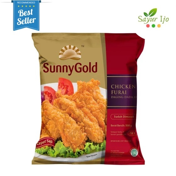 

SunnyGold Chicken Furai 500 Gram / Pack Fresh Frozen Daging Dada Ayam Crunchy