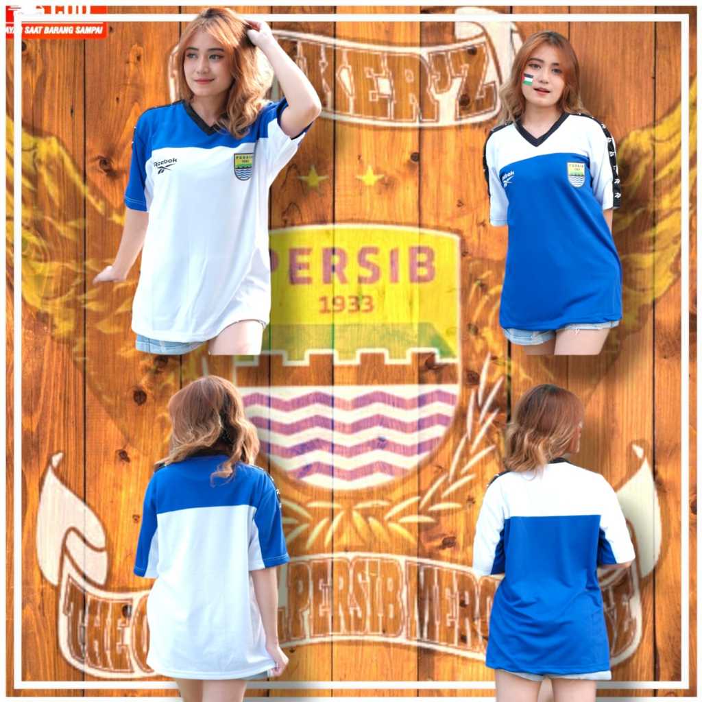 Jersey persib retro 2000 logo timbul bs request nama sendiri