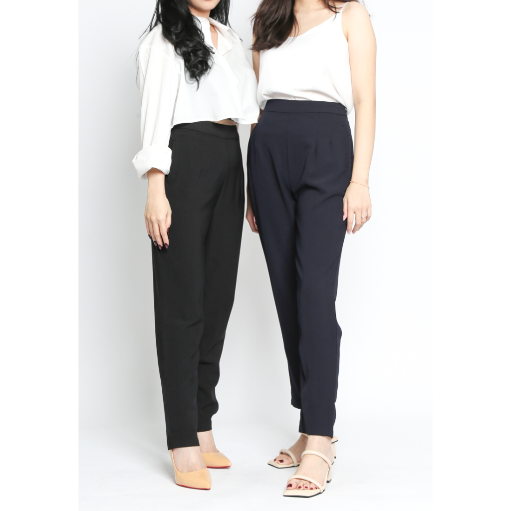 VALINO LADIES Celana Panjang High Waist Tapered Wanita