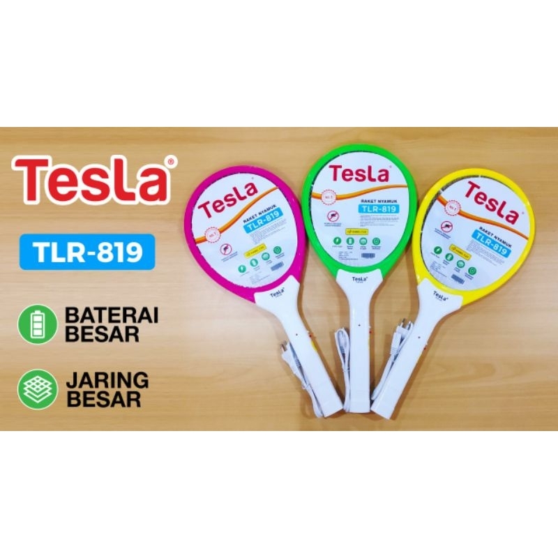 Reket nyamuk Tesla TLR-819 penangkap nyamuk reket nyamuk