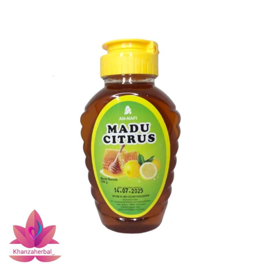 

Madu Citrus An-Nafi Isi 300gr | Madu Herbal Asli Sari Bunga Jeruk