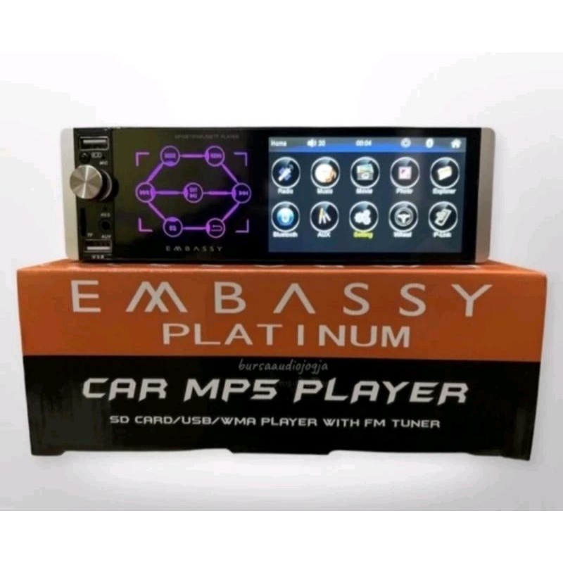 Head Unit Dekles MP5 Embassy Layar 4inch Mirrolink Suport camera mundur