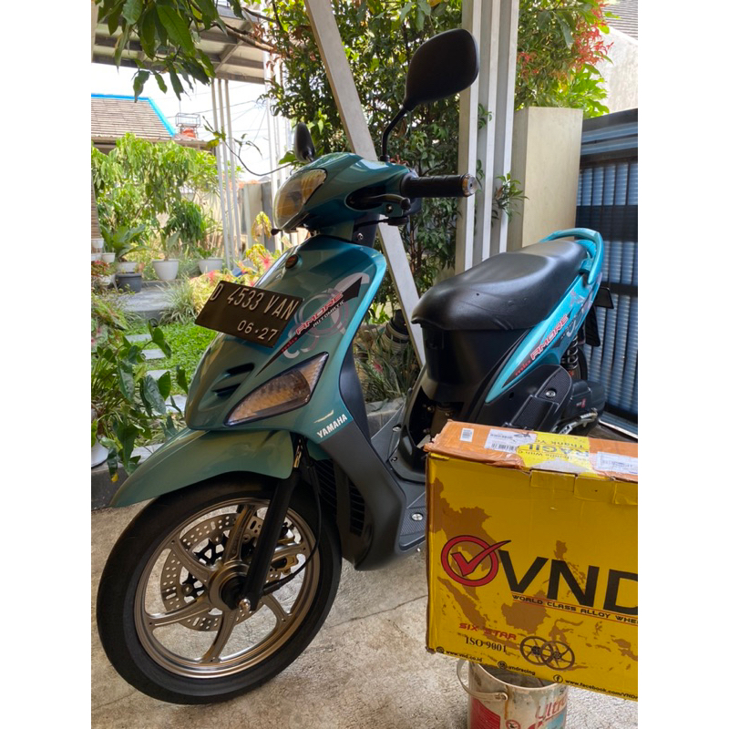 velg Vnd Sixstar Mio sporty smile warna anodized grey bekas sangat mulus hanya velg