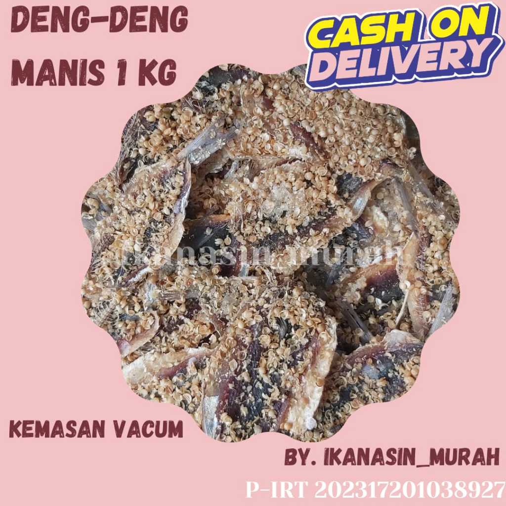 

IKAN ASIN DENGDENG MANIS 1KG / IKAN ASIN MURAH BISA COD