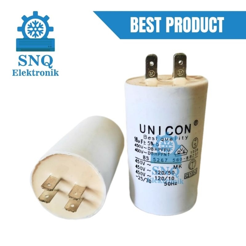 Kapasitor unicon 16 uf / capasitor pompa air 16 uf unicon