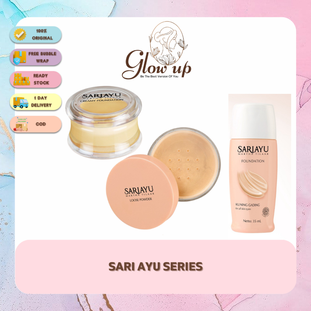 Sariayu Liquid Foundation (Alas Bedak) | Sariayu Creamy Foundation |Sariayu Loose Powder