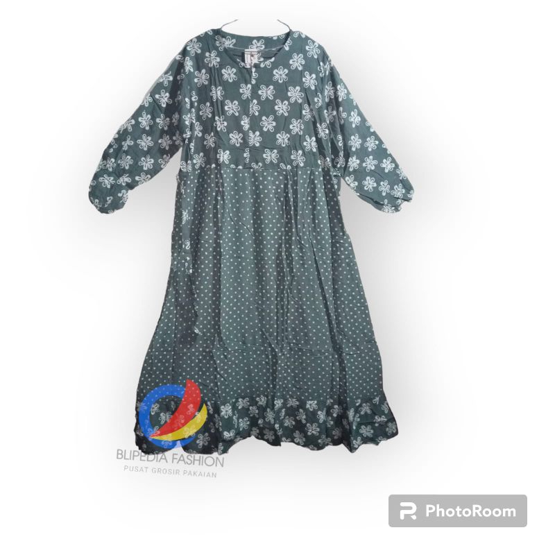 GAMIS KOMBINASI MOTIF BUNGA