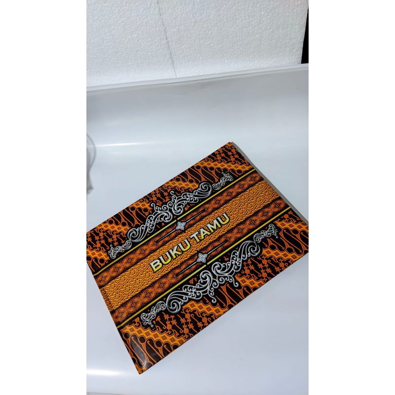 

Buku tamu pernikahan / wedding Guest Book batik dan bunga termurah bisa cod